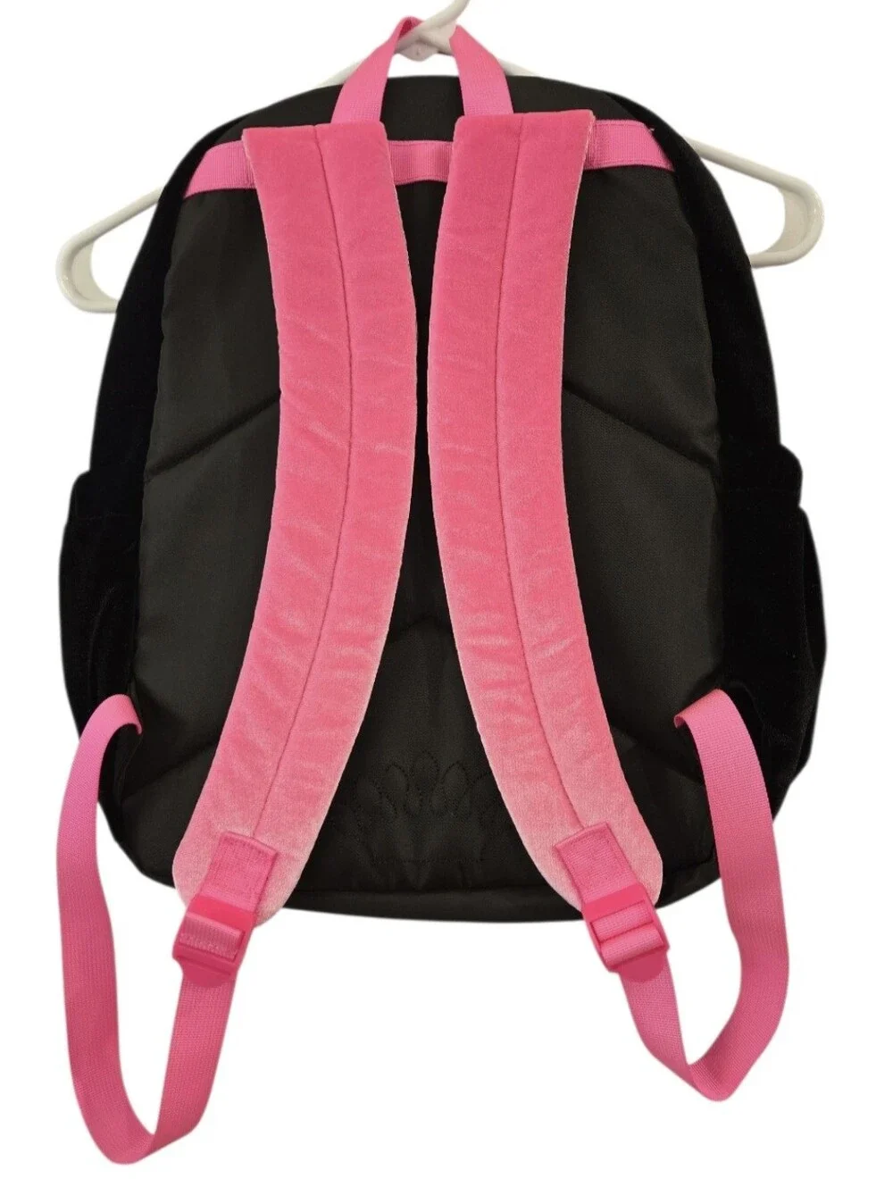 JUICY COUTURE VELVET BACKPACK W/ RHINESTONE LOGO AND CROWN EMBLEM. NWOT.